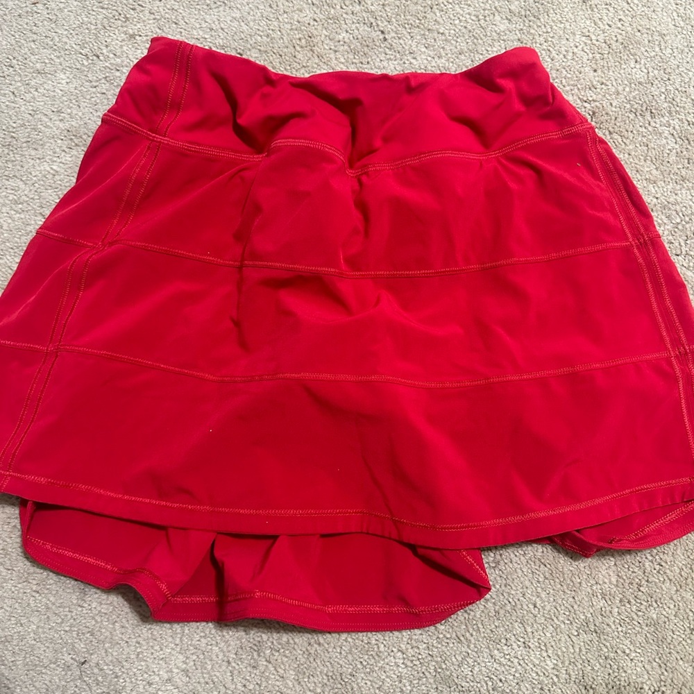 Pace Rival Mid-Rise Skirt red